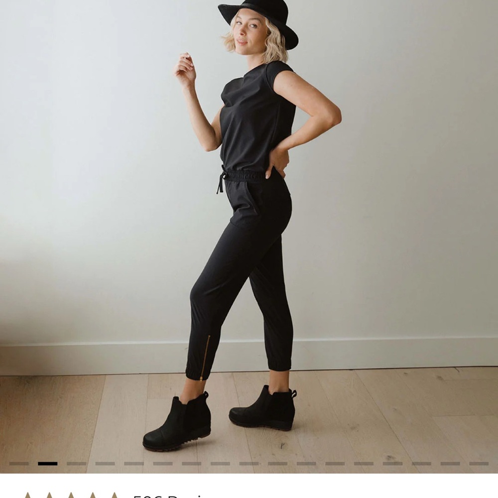 Albion Fit Black Jumpsuit